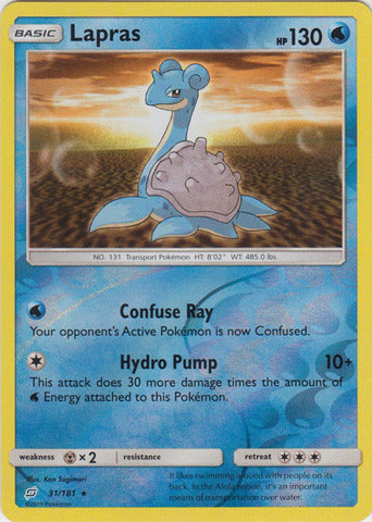 Lapras - 31/181 - Reverse Foil available at 401 Games Canada