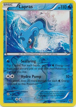 Lapras - 35/146 - Holo Rare - Reverse Holo available at 401 Games Canada