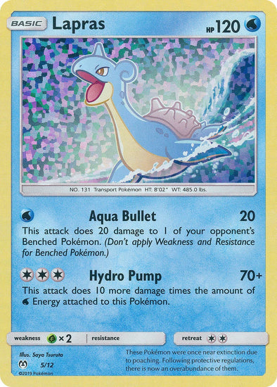 Lapras - 5/12 - McDonald's Holo - Promo available at 401 Games Canada