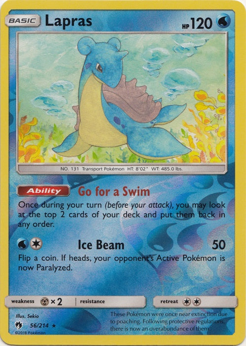 Lapras - 56/214 - Rare - Reverse Holo available at 401 Games Canada