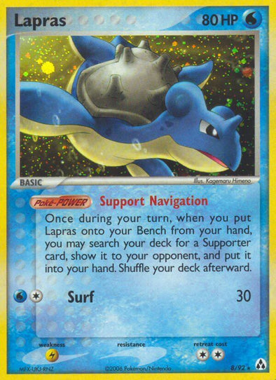 Lapras - 8/92 - Holo Rare available at 401 Games Canada