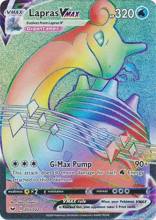 Lapras VMAX - 203/202 - Hyper Rare available at 401 Games Canada