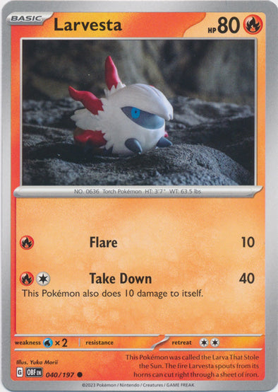 Larvesta - 040/197 - Common available at 401 Games Canada