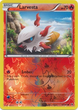 Larvesta - 19/101 - Common - Reverse Holo available at 401 Games Canada