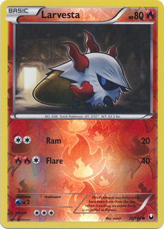 Larvesta - 20/108 - Common - Reverse Holo available at 401 Games Canada