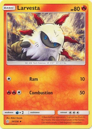 Larvesta - 34/236 - Uncommon available at 401 Games Canada