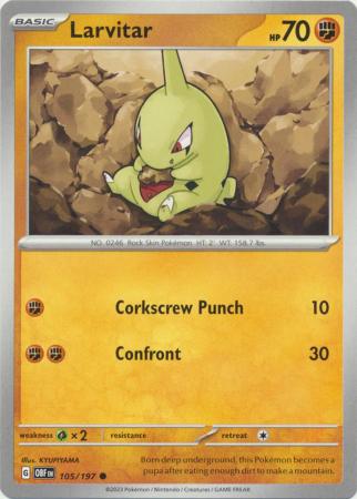 Larvitar - 105/197 - Common available at 401 Games Canada