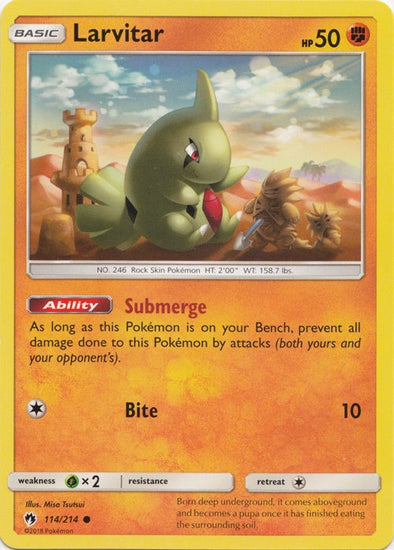 Larvitar - 114/214 - Common available at 401 Games Canada