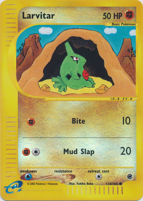 Larvitar - 116/165 - Common - Reverse Holo available at 401 Games Canada