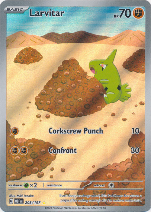 Larvitar - 203/197 - Illustration Rare available at 401 Games Canada