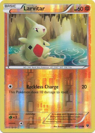 Larvitar - 40/124 - Common - Reverse Holo available at 401 Games Canada