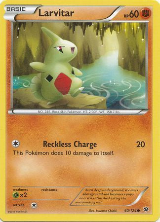 Larvitar - 40/124 - Common available at 401 Games Canada