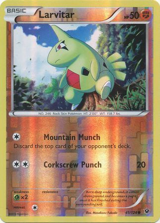 Larvitar - 41/124 - Common - Reverse Holo available at 401 Games Canada