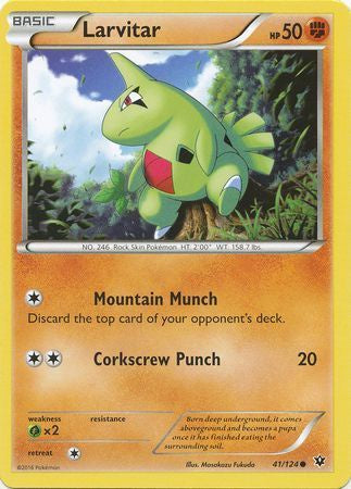 Larvitar - 41/124 - Common available at 401 Games Canada