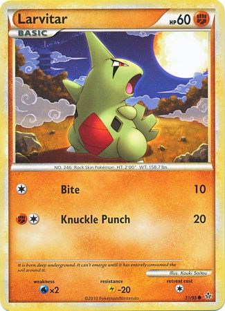 Larvitar - 51/95 - Common available at 401 Games Canada