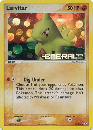 Larvitar - 52/106 - Common - Reverse Holo available at 401 Games Canada