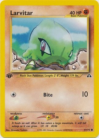 Larvitar - 57/75 - Common - 1st Edition available at 401 Games Canada