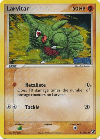 Larvitar - 61/115 - Common - Reverse Holo available at 401 Games Canada
