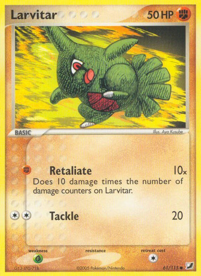 Larvitar - 61/115 - Common available at 401 Games Canada