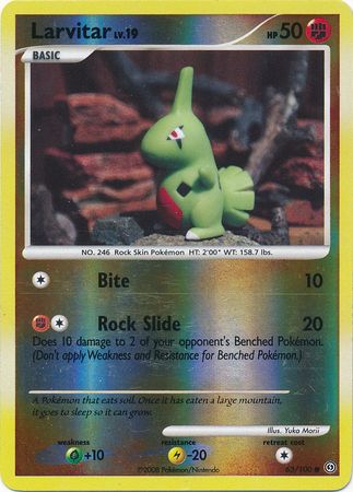 Larvitar - 63/100 - Common - Reverse Holo available at 401 Games Canada