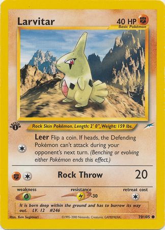 Larvitar - 70/105 - Common - 1st Edition available at 401 Games Canada