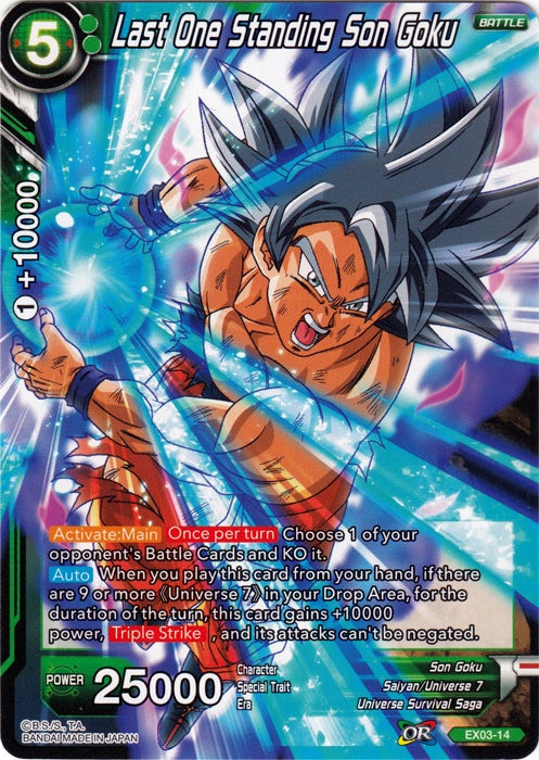 Last One Standing Son Goku - EX03-14 - Expansion Rare available at 401 Games Canada