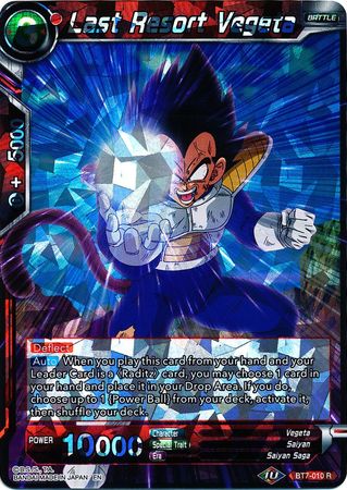 Last Resort Vegeta - BT7-010 - Rare available at 401 Games Canada