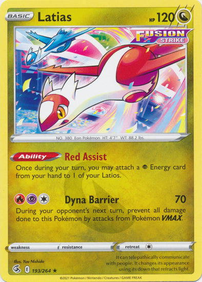 Latias - 193/264 - Rare available at 401 Games Canada