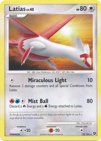 Latias - 22/106 - Rare available at 401 Games Canada