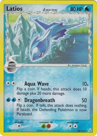 Latios - 22/110 - Holo Rare - Theme Deck Exclusive available at 401 Games Canada