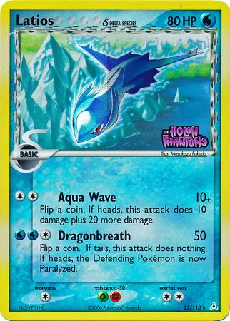 Latios - 22/110 - Rare - Reverse Holo available at 401 Games Canada