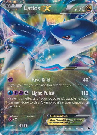 Latios EX - 58/108 - Ultra Rare available at 401 Games Canada