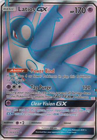 Latios GX - 223/236 - Full Art Ultra Rare available at 401 Games Canada