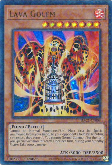 Lava Golem - HAC1-EN008 - Duel Terminal Ultra Parallel Rare available at 401 Games Canada