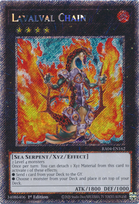Lavalval Chain (Platinum Secret Rare) - RA04-EN162 - Platinum Secret Rare - 1st Edition