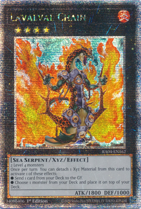 Lavalval Chain - RA04-EN162 - Quarter Century Secret Rare - 1st Edition