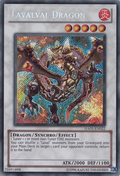 Lavalval Dragon - HA05-EN022 - Secret Rare - Unlimited available at 401 Games Canada