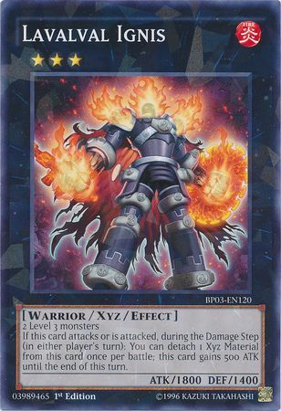 Lavalval Ignis (Shatterfoil) - BP03-EN120 - Shatterfoil Rare - 1st Edition available at 401 Games Canada