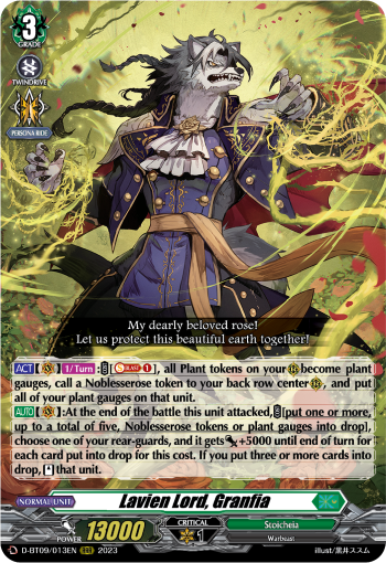 Lavien Lord, Granfia - D-BT09/013 - Triple Rare available at 401 Games Canada