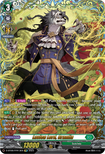 Lavien Lord, Granfia - D-BT09/FFR13 - Double Frame Rare available at 401 Games Canada