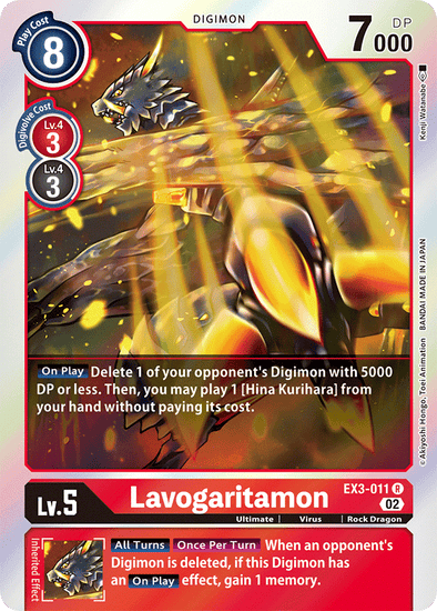 Lavogaritamon - EX3-011 - Rare available at 401 Games Canada