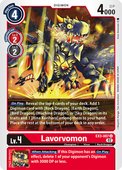 Lavorvomon - EX3-007 - Uncommon available at 401 Games Canada