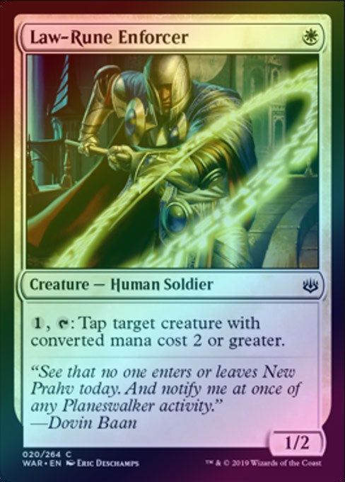 401 Games Canada - Law-Rune Enforcer (Foil) (WAR)