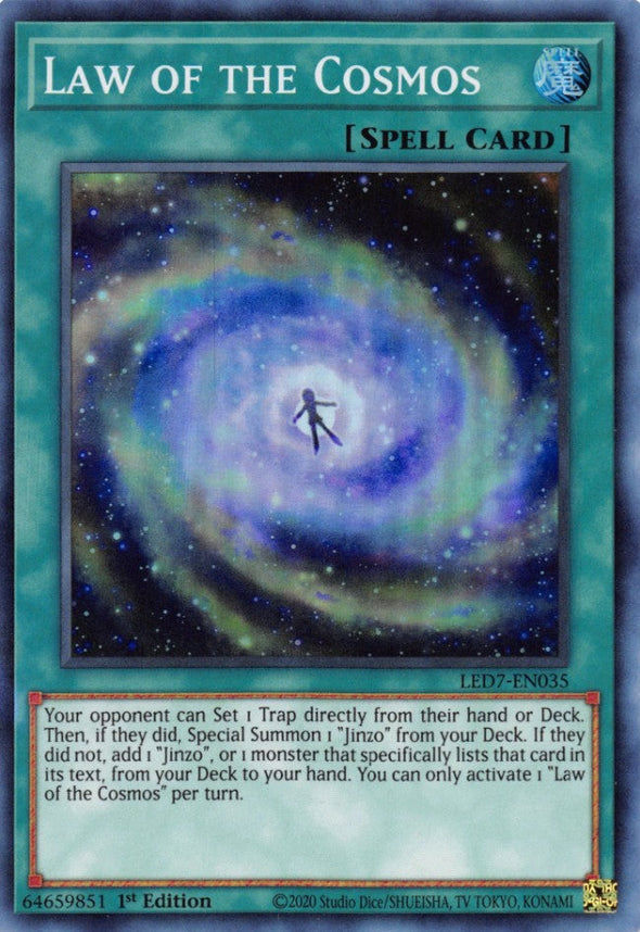 Law of the Cosmos - LED7-EN035 - Super Rare - 1st Edition available at 401 Games Canada