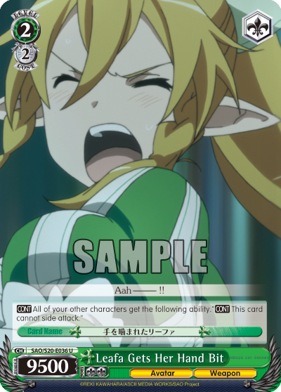 Leafa Gets Her Hand Bit - SAO/S20-E036 - Uncommon available at 401 Games Canada