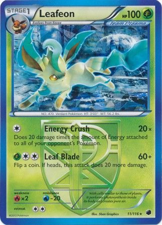 Leafeon - 11/116 - Shattered Holo Rare - Theme Deck Exclusive available at 401 Games Canada