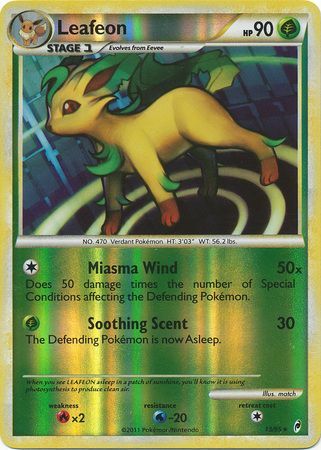 Leafeon - 13/95 - Holo Rare - Reverse Holo available at 401 Games Canada
