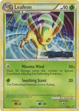 Leafeon - 17/90 - Pre-Release Promo available at 401 Games Canada