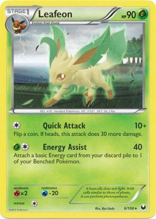 Leafeon - 6/108 - Rare available at 401 Games Canada