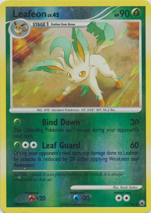 Leafeon - 7/100 - Holo Rare - Reverse Holo available at 401 Games Canada